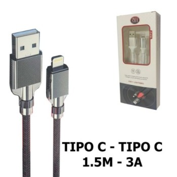 CABLE TIPO C A TIPO C 1,5 MTS