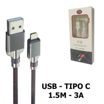 CABLE USB A TIPO C 1,5 MTS