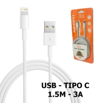 CABLE USB A TIPO C 1,5 MTS