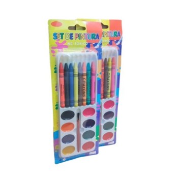 SET ACUARELA Y CRAYON